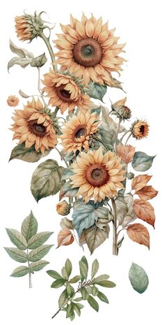 Papers For You Sunflowers 6x12 Inch Decor Transfers (4pcs) (PFY-14775)