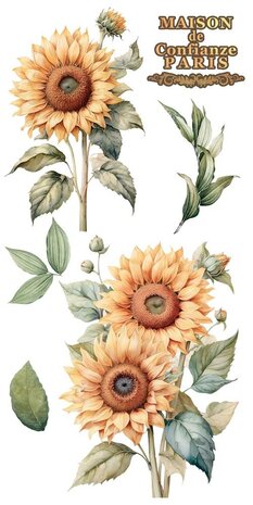 Papers For You Sunflowers 6x12 Inch Decor Transfers (4pcs) (PFY-14775)