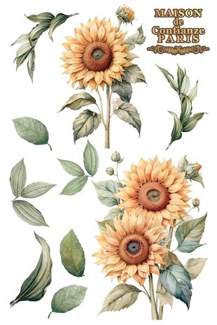 Papers For You Sunflowers 8x12 Inch Decor Transfers (3pcs) (PFY-14813)