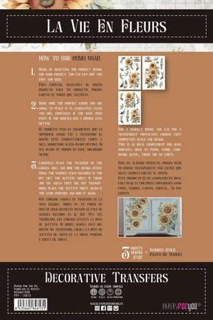Papers For You Sunflowers 8x12 Inch Decor Transfers (3pcs) (PFY-14813)