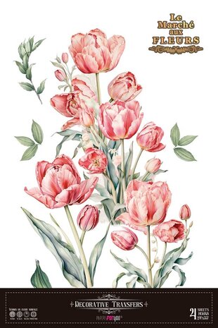 Papers For You Tulips 24x35 Inch Decor Transfers (4pcs) (PFY-14831)
