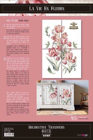 Papers For You Tulips 24x35 Inch Decor Transfers (4pcs) (PFY-14831)