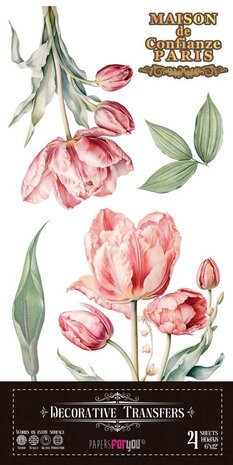 Papers For You Tulips 6x12 Inch Decor Transfers (4pcs) (PFY-14774) Papers For You Tulips 6x12 Inch Decor Transfers (4pcs) (PFY-14774)