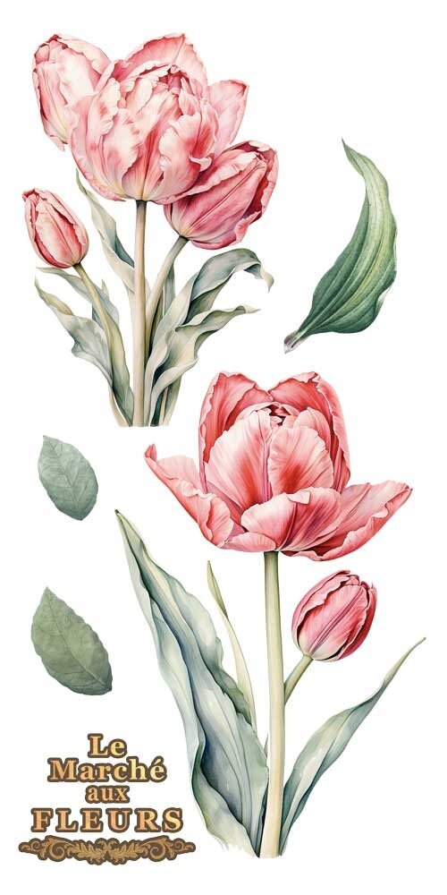 Papers For You Tulips 6x12 Inch Decor Transfers (4pcs) (PFY-14774) Papers For You Tulips 6x12 Inch Decor Transfers (4pcs) (PFY-14774)