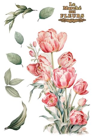Papers For You Tulips 8x12 Inch Decor Transfers (3pcs) (PFY-14812)