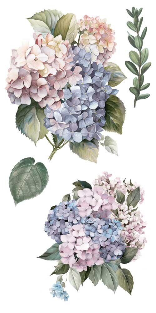Papers For You Hydrangeas 6x12 Inch Decor Transfers (4pcs) (PFY-14767) Papers For You Hydrangeas 6x12 Inch Decor Transfers (4pcs) (PFY-14767)