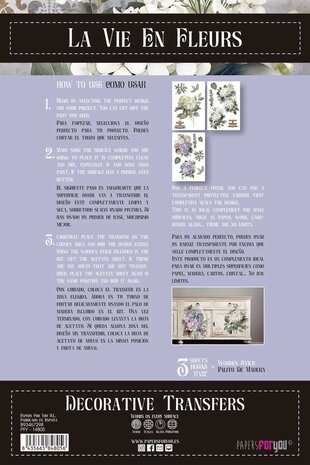 Papers For You Hydrangeas 8x12 Inch Decor Transfers (3pcs) (PFY-14805)