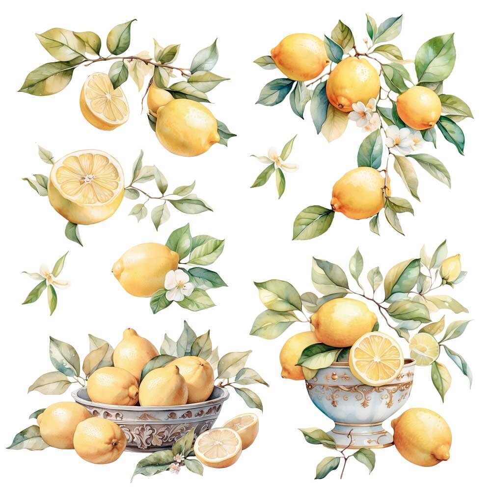 Papers For You Lemon 12x12 Inch Decor Transfers (2pcs) (PFY-14795) Papers For You Lemon 12x12 Inch Decor Transfers (2pcs) (PFY-14795)
