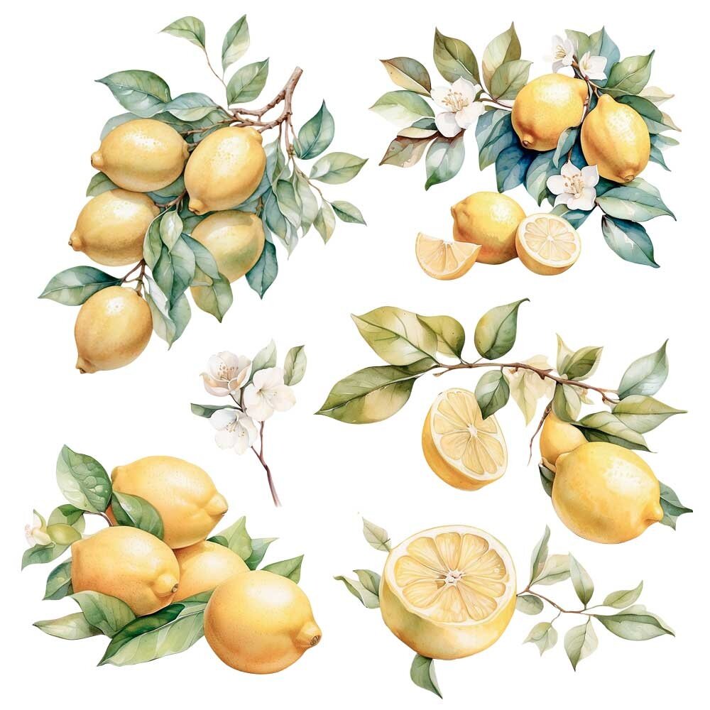 Papers For You Lemon 12x12 Inch Decor Transfers (2pcs) (PFY-14795) Papers For You Lemon 12x12 Inch Decor Transfers (2pcs) (PFY-14795)
