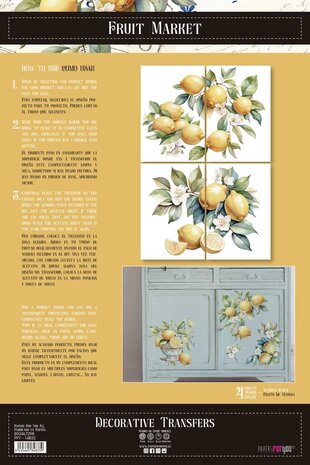 Papers For You Lemon 24x35 Inch Decor Transfers (4pcs) (PFY-14833) Papers For You Lemon 24x35 Inch Decor Transfers (4pcs) (PFY-14833)