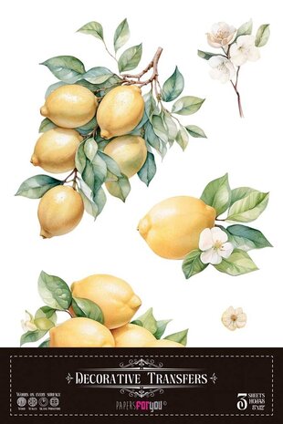 Papers For You Lemon 8x12 Inch Decor Transfers (3pcs) (PFY-14814) Papers For You Lemon 8x12 Inch Decor Transfers (3pcs) (PFY-14814)