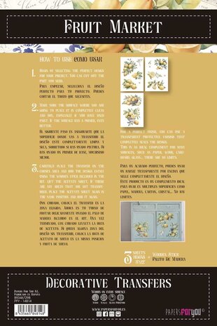 Papers For You Lemon 8x12 Inch Decor Transfers (3pcs) (PFY-14814) Papers For You Lemon 8x12 Inch Decor Transfers (3pcs) (PFY-14814)