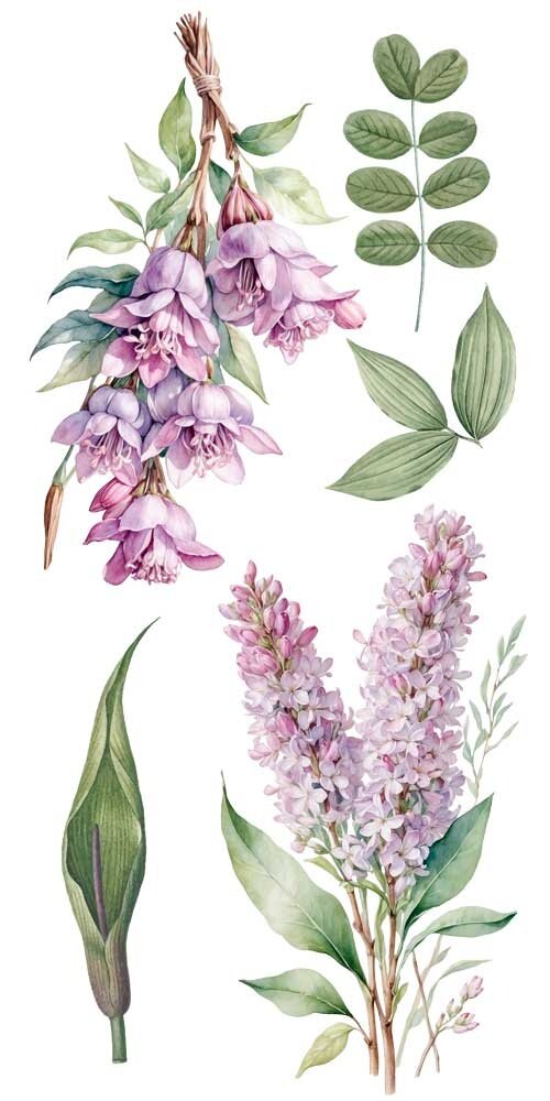 Papers For You Lilacs 6x12 Inch Decor Transfers (4pcs) (PFY-14773)