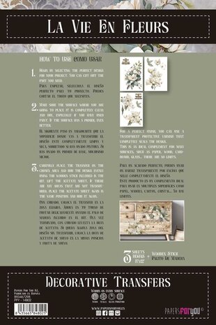 Papers For You Magnolias 8x12 Inch Decor Transfers (3pcs) (PFY-14802) Papers For You Magnolias 8x12 Inch Decor Transfers (3pcs) (PFY-14802)