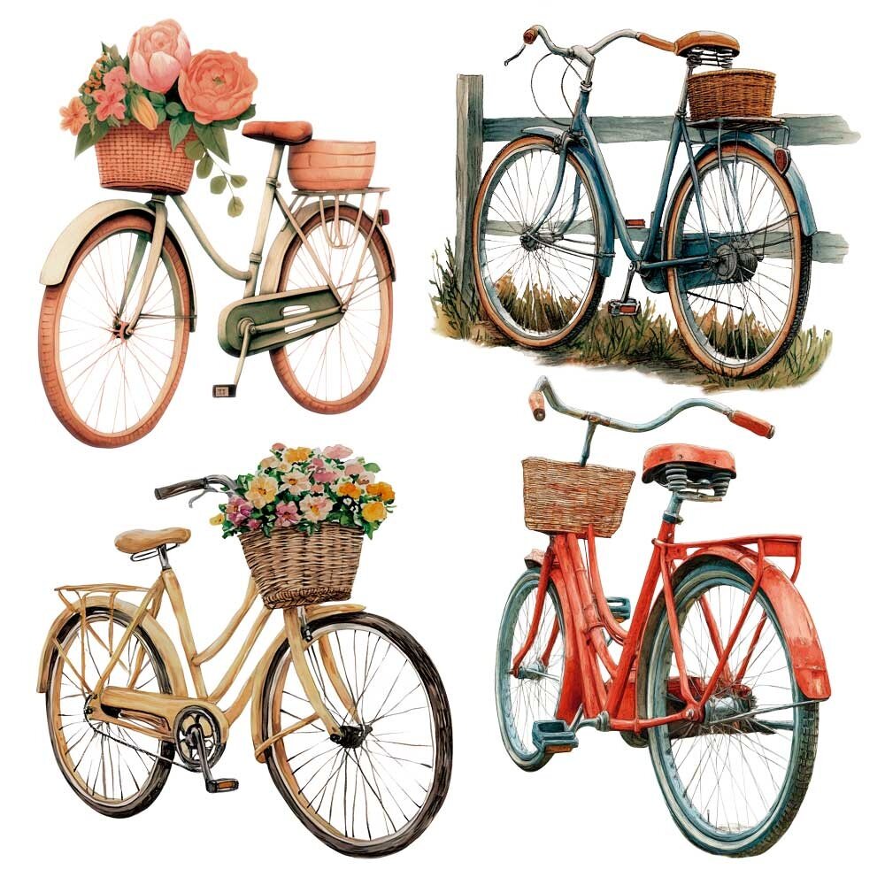 Papers For You Bikes 12x12 Inch Decor Transfers (2pcs) (PFY-14797)