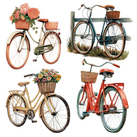 Papers For You Bikes 12x12 Inch Decor Transfers (2pcs) (PFY-14797)