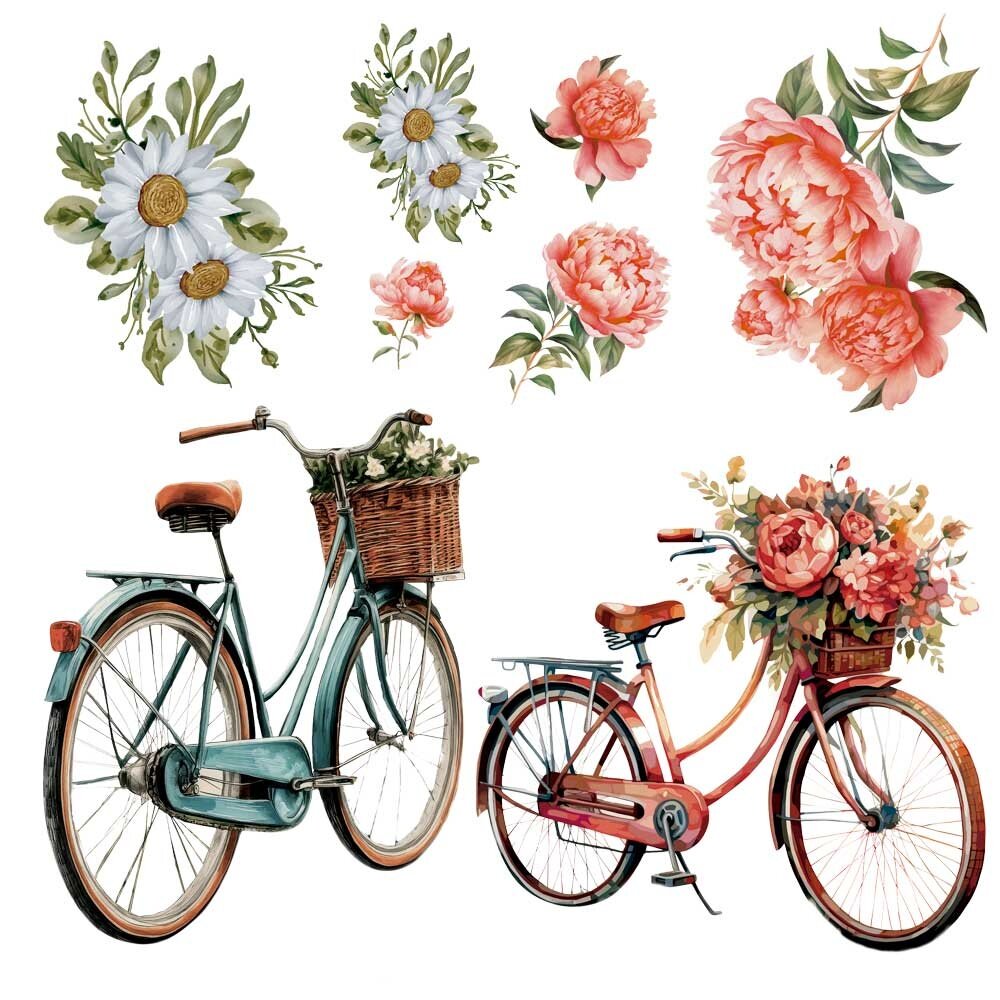 Papers For You Bikes 12x12 Inch Decor Transfers (2pcs) (PFY-14797)