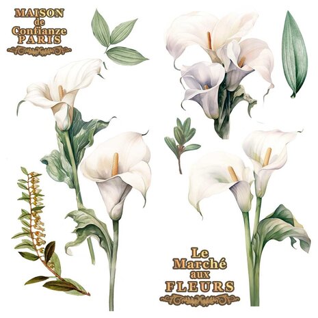 Papers For You Calla Lily 12x12 Inch Decor Transfers (2pcs) (PFY-14789) Papers For You Calla Lily 12x12 Inch Decor Transfers (2pcs) (PFY-14789)