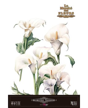 Papers For You Calla Lily 24x35 Inch Decor Transfers (4pcs) (PFY-14827)
