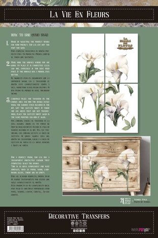 Papers For You Calla Lily 24x35 Inch Decor Transfers (4pcs) (PFY-14827)