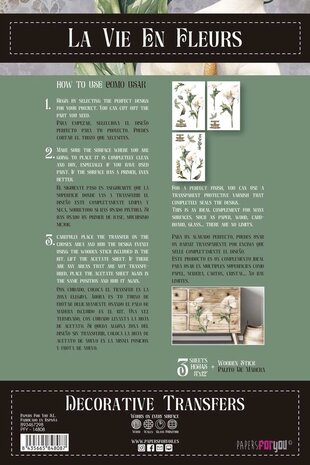Papers For You Calla Lily 8x12 Inch Decor Transfers (3pcs) (PFY-14808)