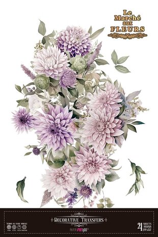 Papers For You Dahlias 24x35 Inch Decor Transfers (4pcs) (PFY-14826) Papers For You Dahlias 24x35 Inch Decor Transfers (4pcs) (PFY-14826)