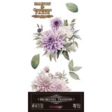 Papers For You Dahlias 6x12 Inch Decor Transfers (4pcs) (PFY-14769)