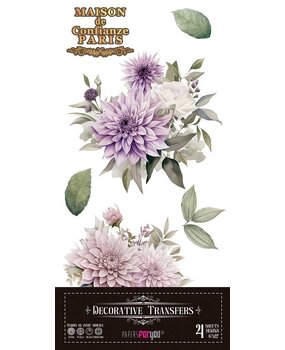 Papers For You Dahlias 6x12 Inch Decor Transfers (4pcs) (PFY-14769)