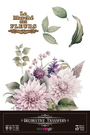 Papers For You Dahlias 8x12 Inch Decor Transfers (3pcs) (PFY-14807) Papers For You Dahlias 8x12 Inch Decor Transfers (3pcs) (PFY-14807)