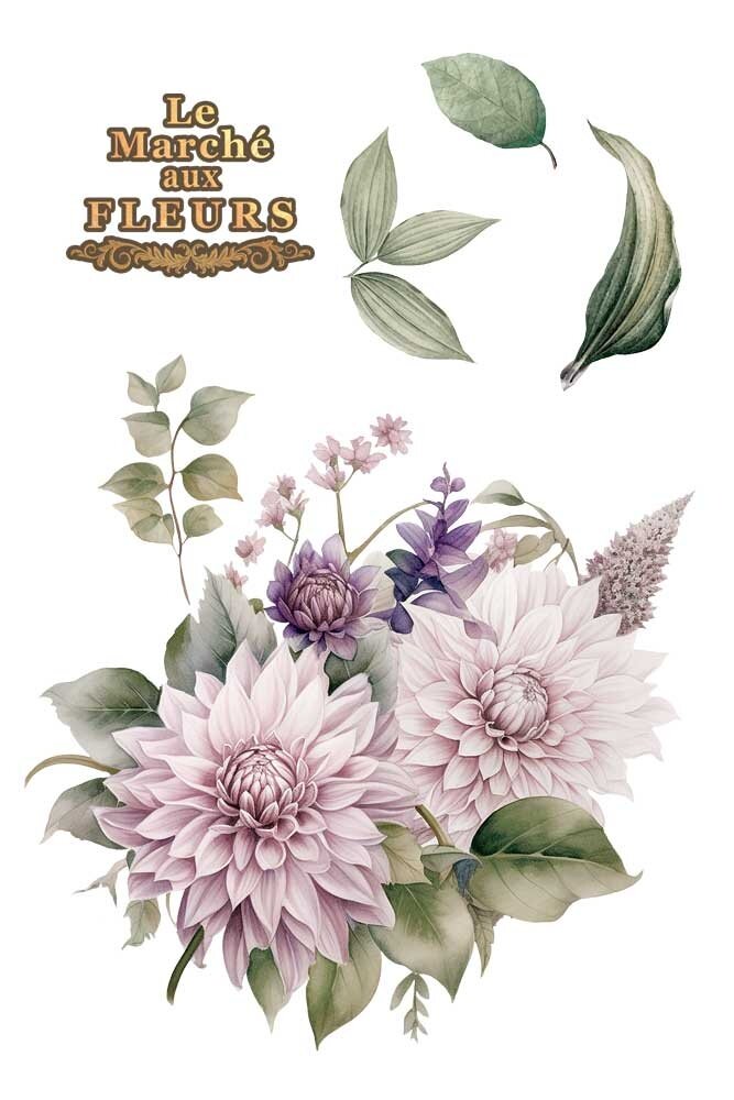 Papers For You Dahlias 8x12 Inch Decor Transfers (3pcs) (PFY-14807) Papers For You Dahlias 8x12 Inch Decor Transfers (3pcs) (PFY-14807)