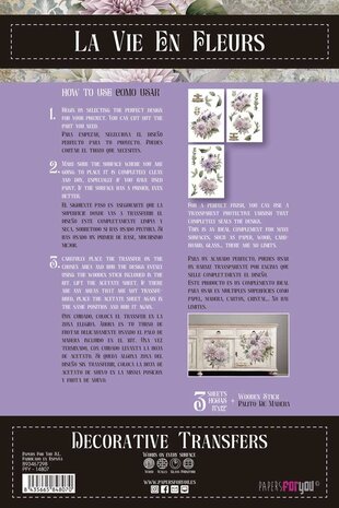 Papers For You Dahlias 8x12 Inch Decor Transfers (3pcs) (PFY-14807) Papers For You Dahlias 8x12 Inch Decor Transfers (3pcs) (PFY-14807)