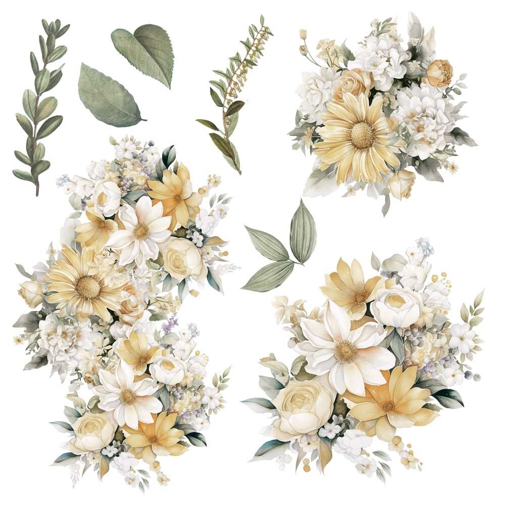 Papers For You Daisies 12x12 Inch Decor Transfers (2pcs) (PFY-14787)