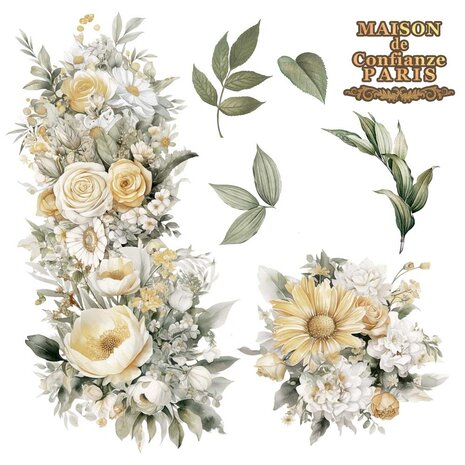 Papers For You Daisies 12x12 Inch Decor Transfers (2pcs) (PFY-14787)