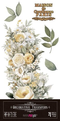 Papers For You Daisies 6x12 Inch Decor Transfers (4pcs) (PFY-14768)