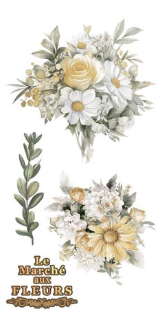 Papers For You Daisies 6x12 Inch Decor Transfers (4pcs) (PFY-14768)
