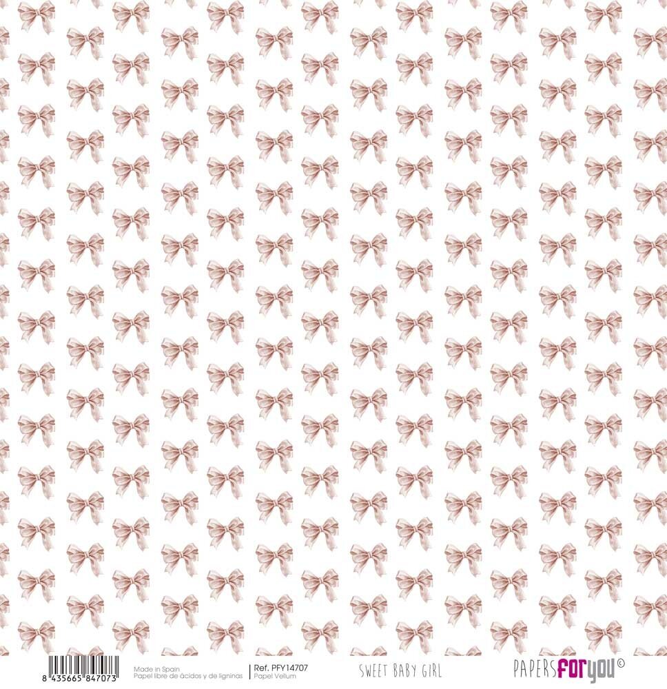 Papers For You Sweet Baby Girl Kit Vellum Paper Pack (6pcs) (PFY-14702) Papers For You Sweet Baby Girl Kit Vellum Paper Pack (6pcs) (PFY-14702)