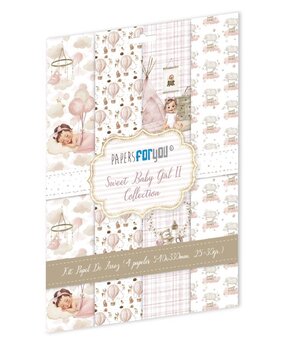Papers For You Sweet Baby Girl Rice Paper Kit II (4pcs) (PFY-14745)