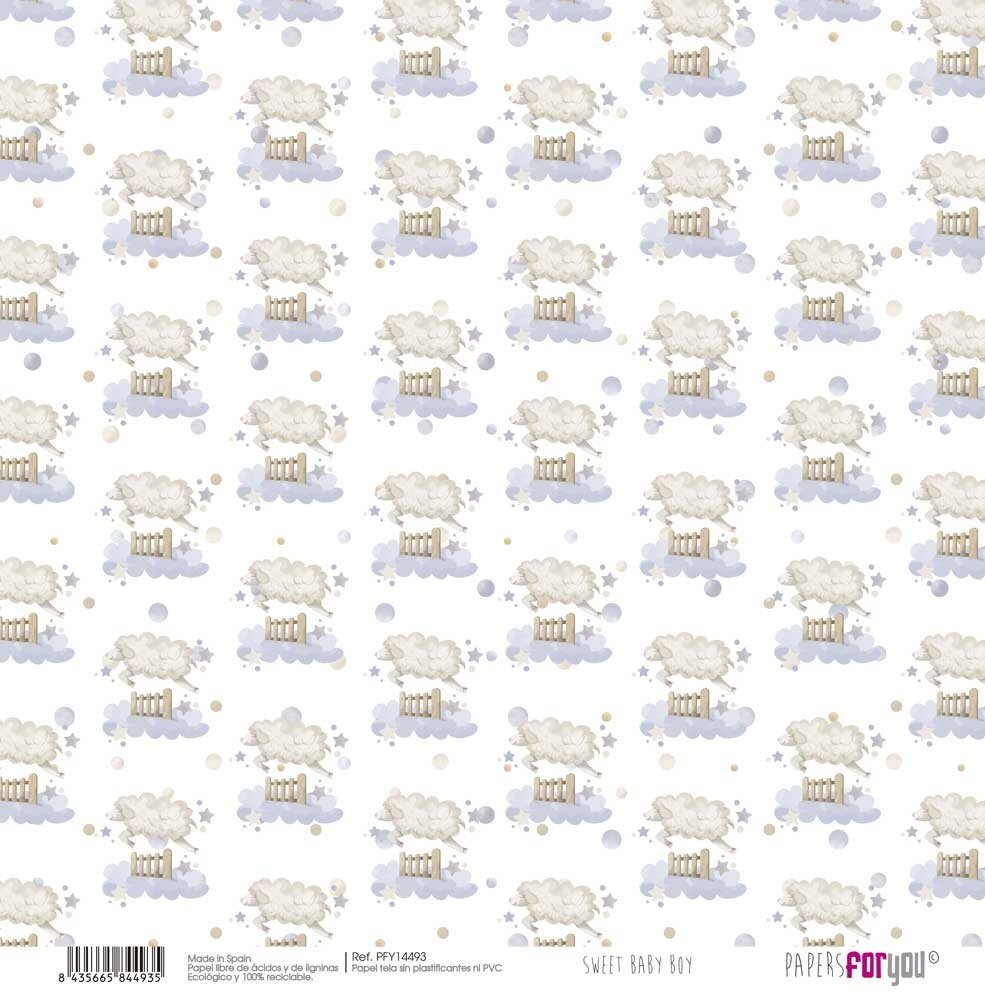 Papers For You Sweet Baby Boy Canvas Scrap Pack (8pcs) (PFY-14492)