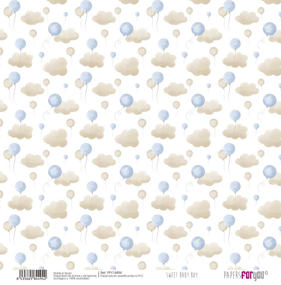 Papers For You Sweet Baby Boy Canvas Scrap Pack (8pcs) (PFY-14492)