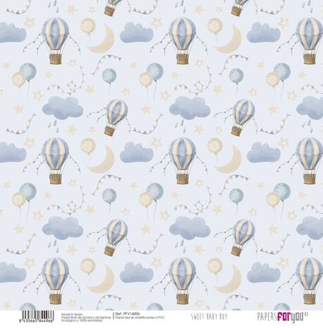 Papers For You Sweet Baby Boy Canvas Scrap Pack (8pcs) (PFY-14492)