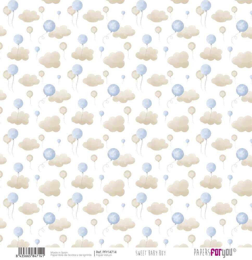 Papers For You Sweet Baby Boy Kit Vellum Paper Pack (6pcs) (PFY-14709) Papers For You Sweet Baby Boy Kit Vellum Paper Pack (6pcs) (PFY-14709)