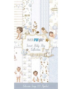 Papers For You Sweet Baby Boy Slim Scrap Paper Pack (10pcs) (PFY-14461)