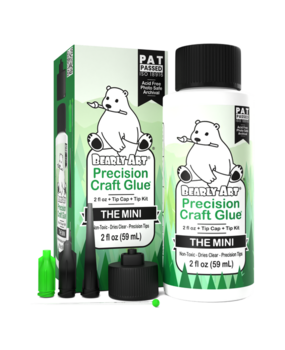 Bearly Art Precision Craft Glue - THE MINI 2 fl oz + Tip Kit (PCG02E)