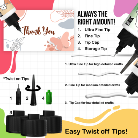 Bearly Art Precision Craft Glue - THE MINI 2 fl oz + Tip Kit (PCG02E) Bearly Art Precision Craft Glue - THE MINI 2 fl oz + Tip Kit (PCG02E)
