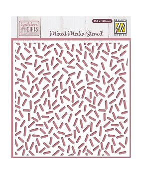 Nellie Snellen Golden Gifts Stencil Confetti Sprinkles (MMS4K-091)