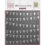 Nellie Snellen Golden Gifts 3D Embossing Folder Banners (EF3D117)