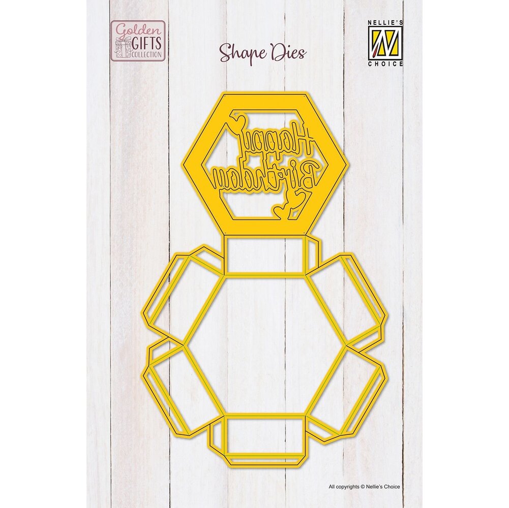 Nellie Snellen Golden Gifts Shape Die Hexagon Shadowbox (SD339) (OUTLET) Nellie Snellen Golden Gifts Shape Die Hexagon Shadowbox (SD339) (OUTLET)