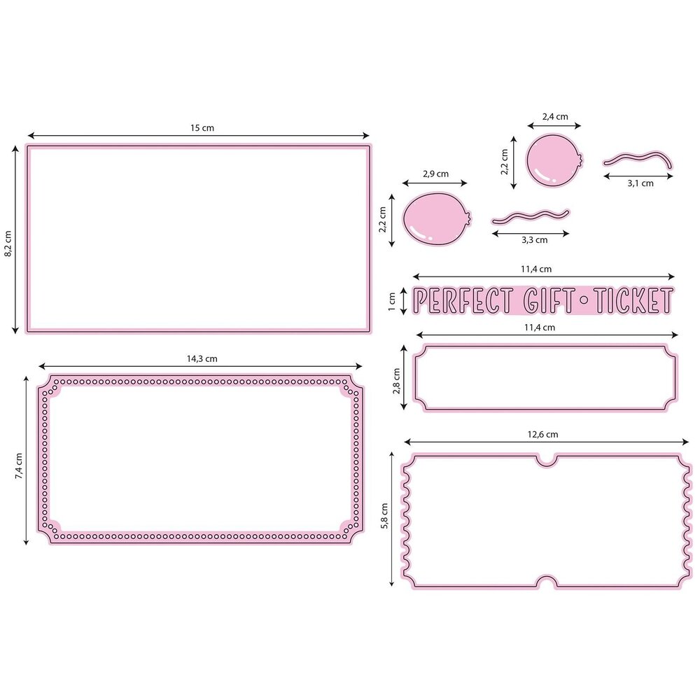 Nellie Snellen Golden Gifts Multi Frame Die Golden ticket (MFD178) (OUTLET) Nellie Snellen Golden Gifts Multi Frame Die Golden ticket (MFD178) (OUTLET)