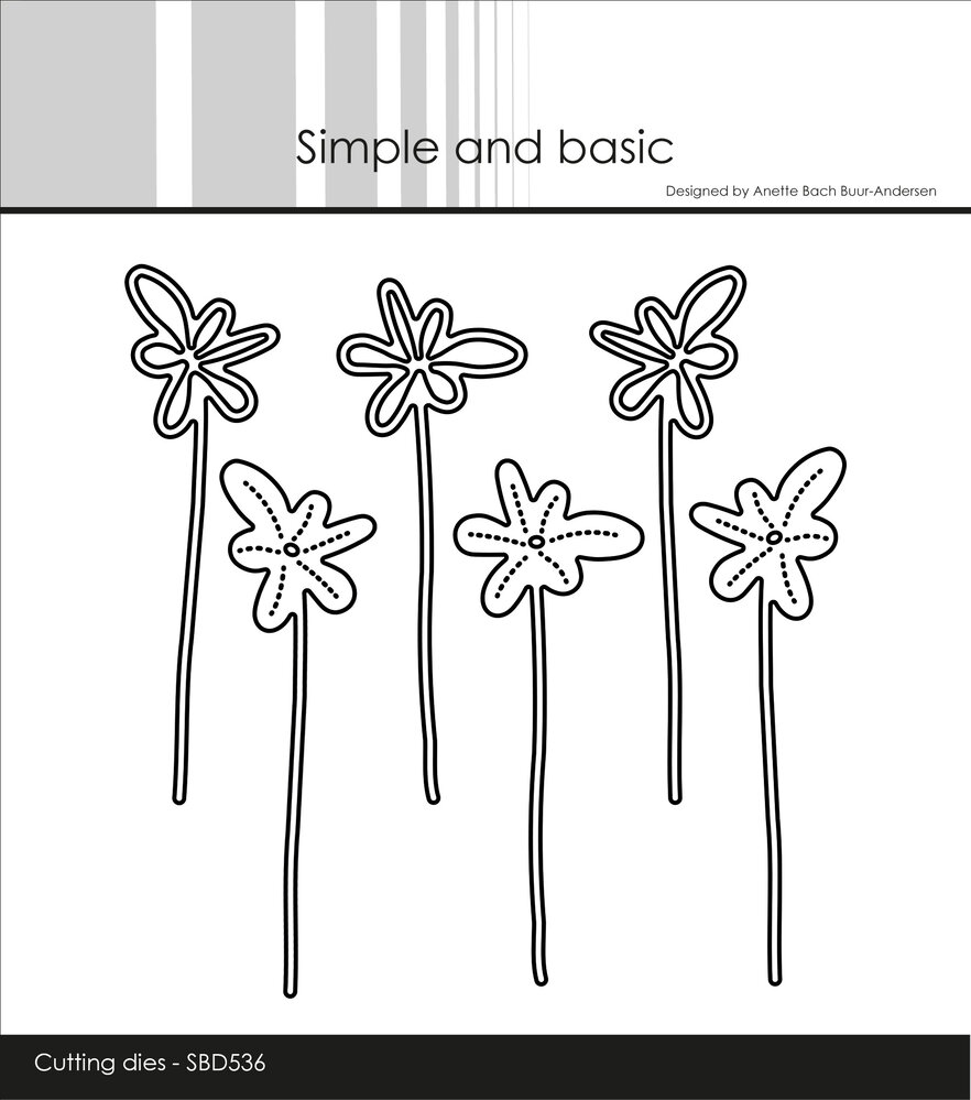 Simple and Basic Funky Flowers #2 Dies (SBD536)
