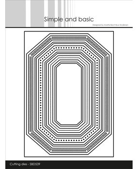 Simple and Basic Misc Edged Borders A6 Dies (SBD539)